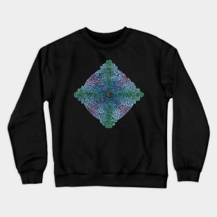 Hand-painted Watercolor Knotwork Crossed Circle Crewneck Sweatshirt